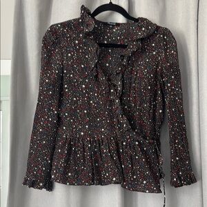 Madewell Silk Wrap Blouse